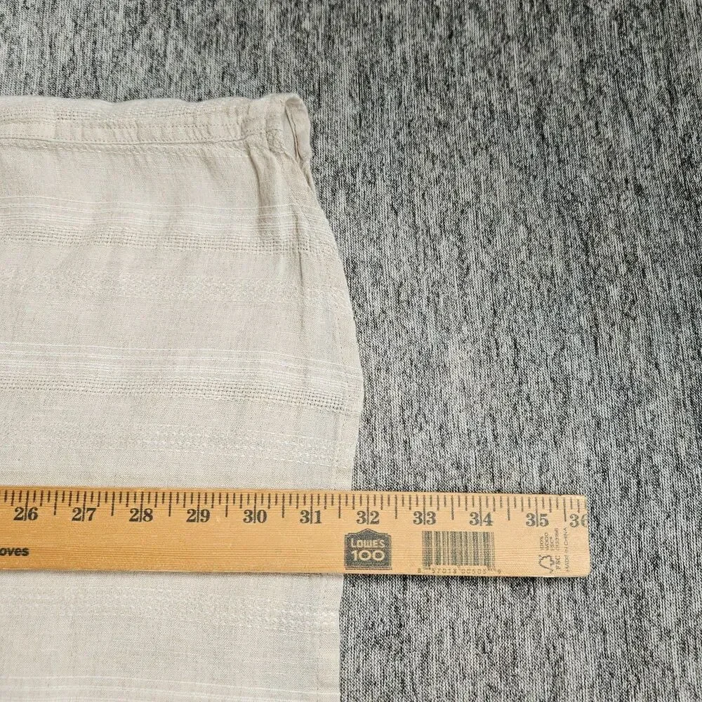 The A&F Summer Linen Blend Men's XXL Cream Camp Button Up Casual Beach Preppy